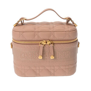 CHRISTIAN DIOR DIORTRAVEL Vanity Pink Lambskin Shoulder Bag